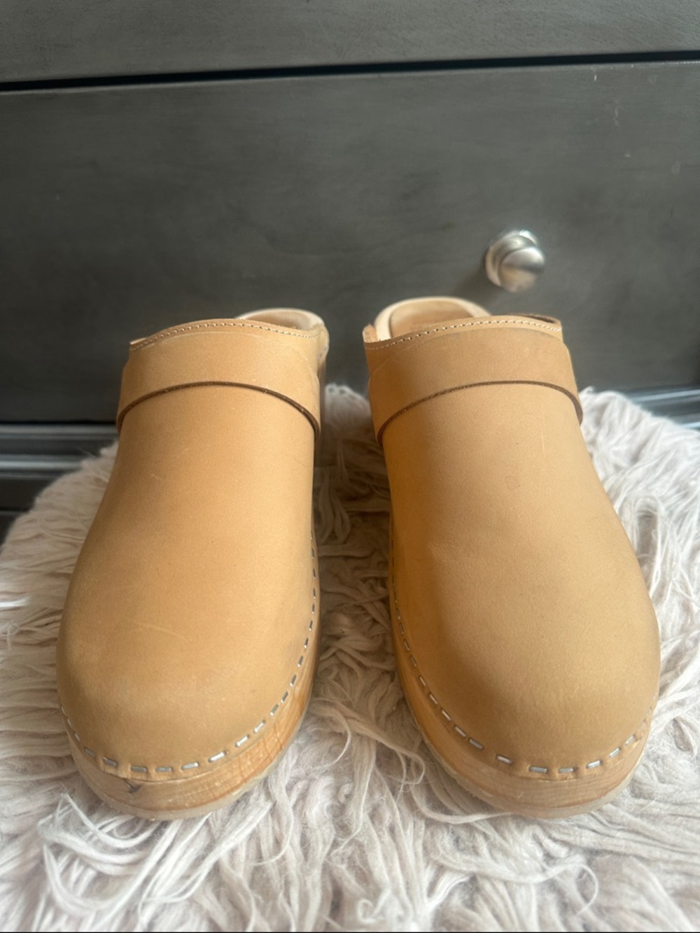 Maguba Camel Slip-On Clogs - Picture 7 of 10